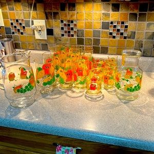 Vintage Nancy Lynn juice glass set